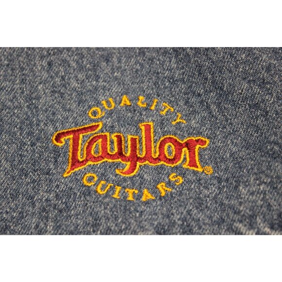 TAYLOR GUITARS Vintage Embroidered Denim Jacket‎ Men’s Size Large Western - Picture 8 of 12